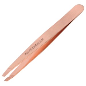 TWEEZERMAN Stainless Steel Slant Tweezer in Rose Gold