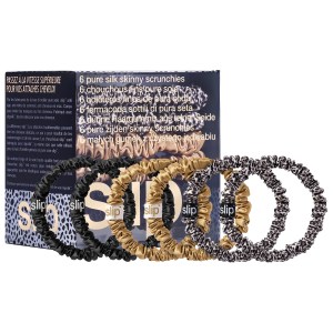 Slip Small Slipsilk™ Scrunchies - Leopard, Black, Gold