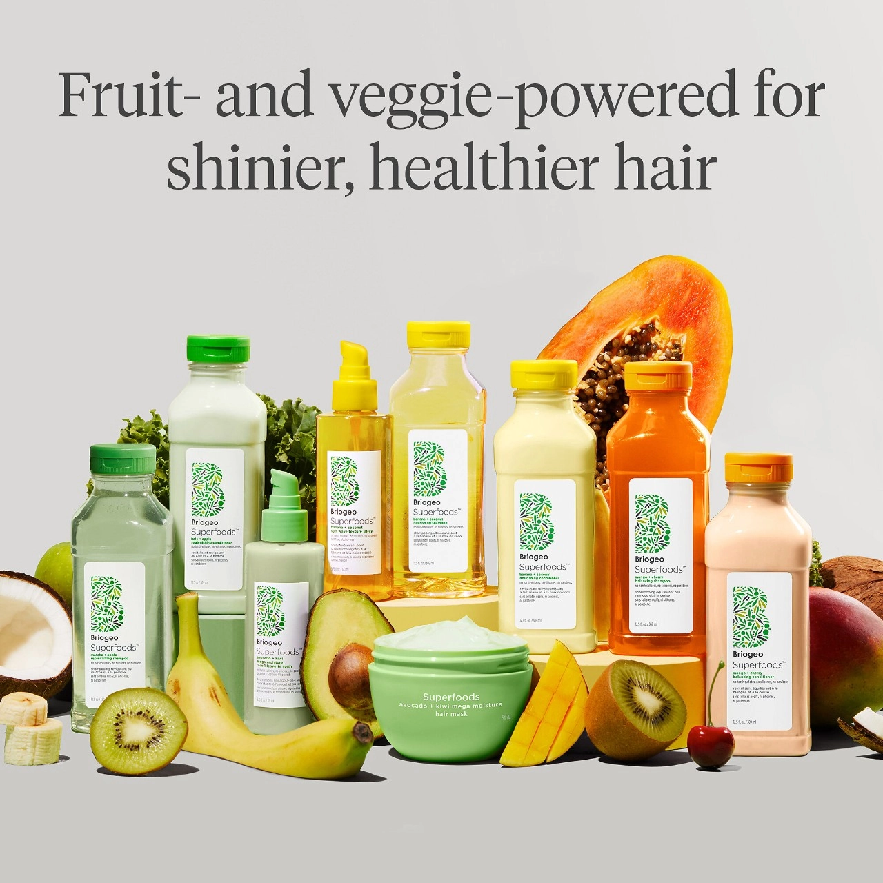 Briogeo Superfoods Banana + Coconut Nourishing Shampoo 12.5 oz / 369 mL Vegan Clean + Planet Positive - Image 5