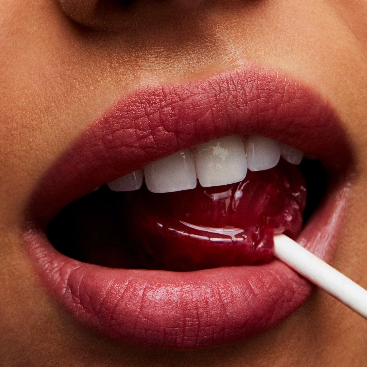 MAC Cosmetics Powder Kiss Lipstick - Stay Curious Muted Pinky Red - Image 5