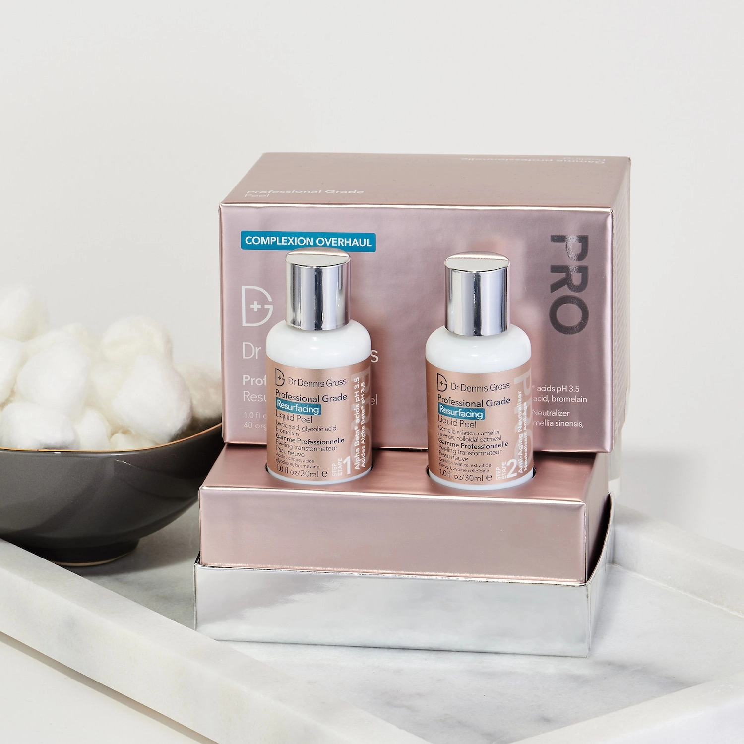 Dr. Dennis Gross Skincare Professional Grade Resurfacing Liquid Peel AHA/Glycolic Acid Salicylic Acid - Best for Oily, Combo, Normal Skin - Image 2