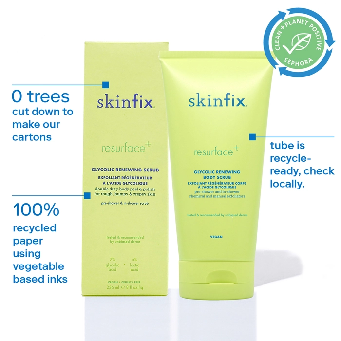 Skinfix Resurface+ Glycolic and Lactic Acid Renewing Body Scrub - Image 9
