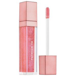 PATRICK TA Major Glow Lip Shine - Is She Younger Than Me, Bright Peachy Pearl, High Shine Vegan Lip Gloss