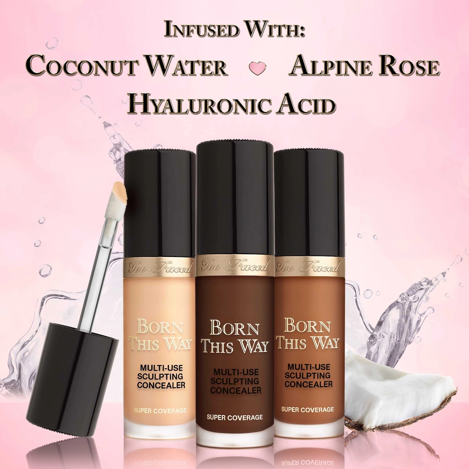 Too Faced Born This Way Super Coverage Multi-Use Longwear Concealer Color: Pearl - Image 11