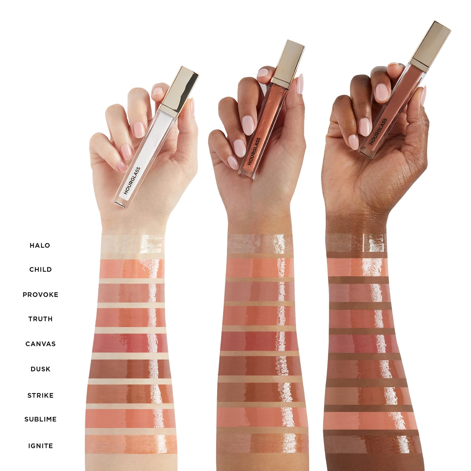 Hourglass Unreal™ High Shine Volumizing Lip Gloss Color: Canvas - True Rose - Image 3