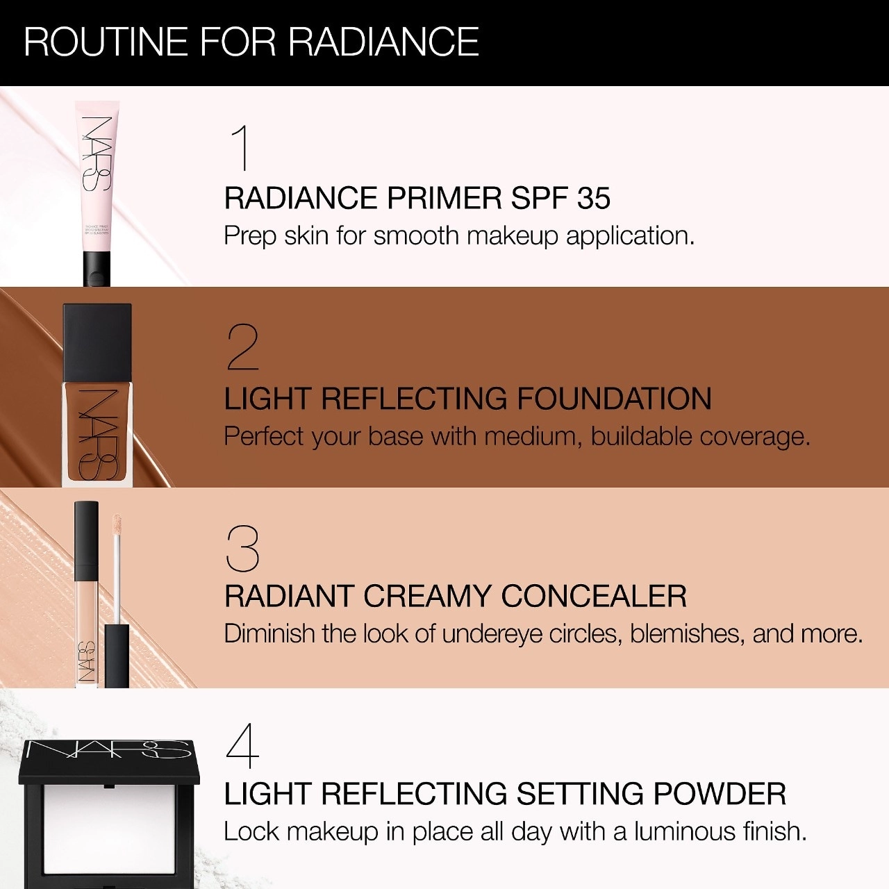 NARS Radiant Creamy Concealer Color: Affogato - L1.25 - Very Light with Cool Undertones - Image 15
