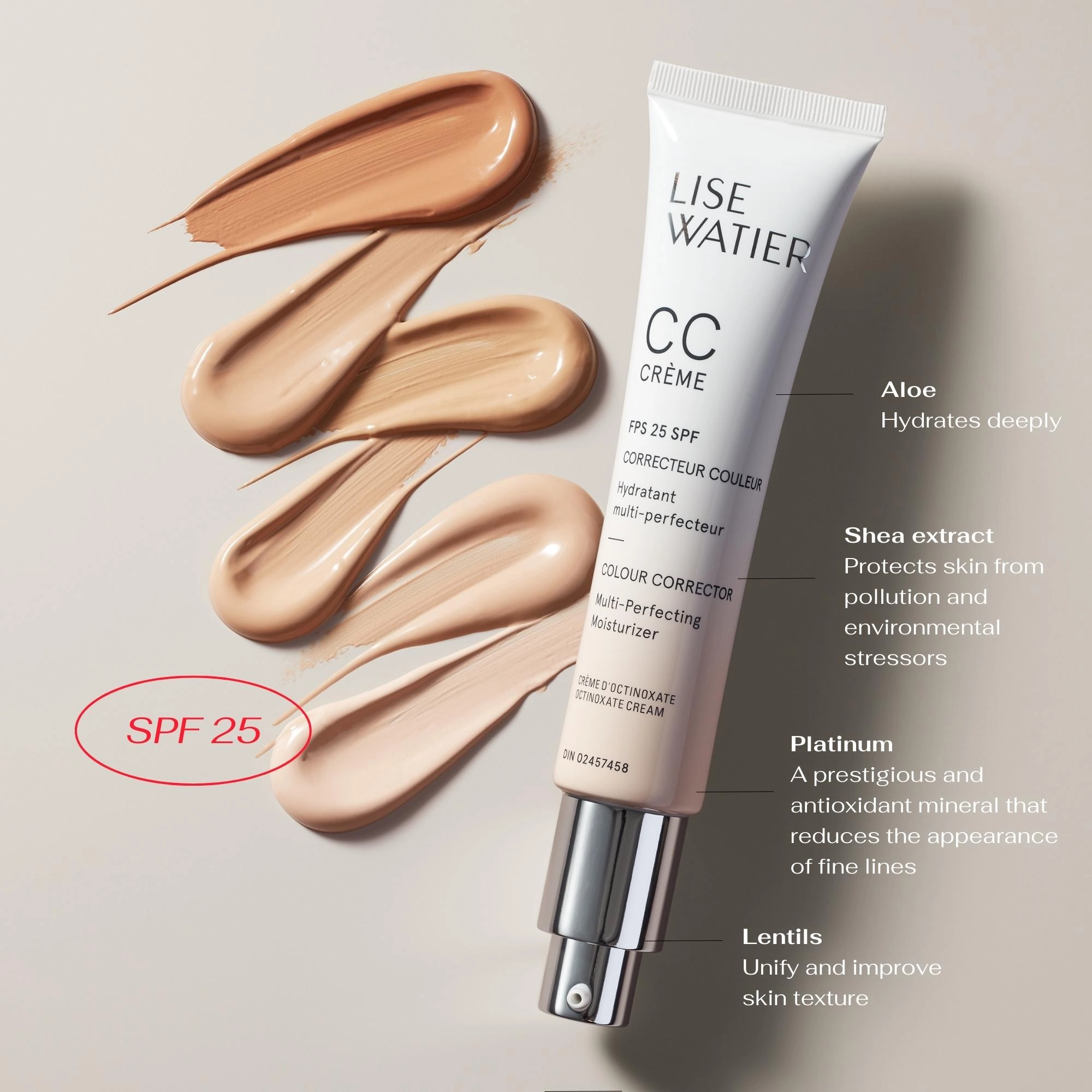 Lise Watier Multi-Perfecting CC Cream Moisturizer Bronze Tan SPF 25 - Image 10