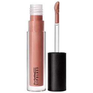 MAC Cosmetics Lipglass Dangerous Curves - Midtone Nude with Gold Undertones