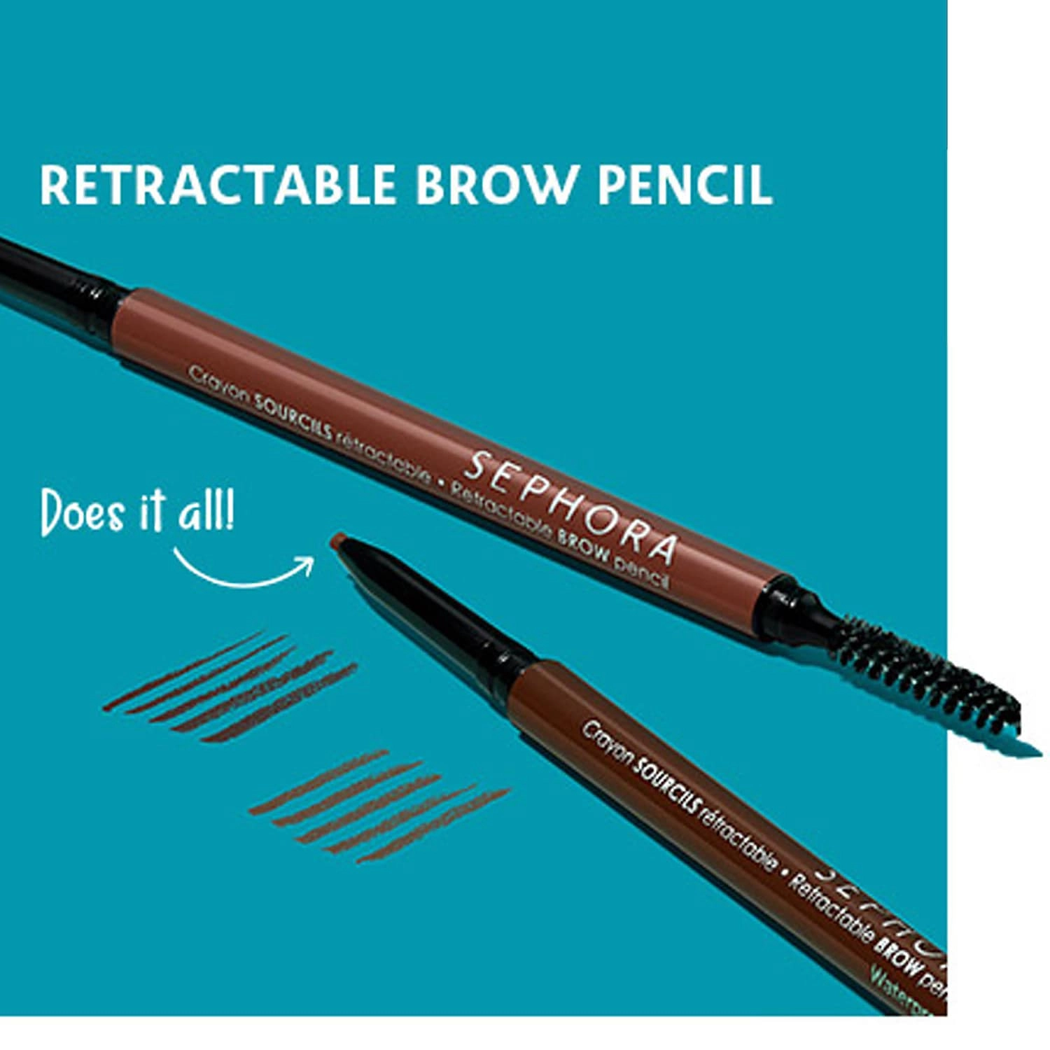 SEPHORA COLLECTION Retractable EyeBrow Pencil - Waterproof, Natural Finish, Medium Coverage - Image 5