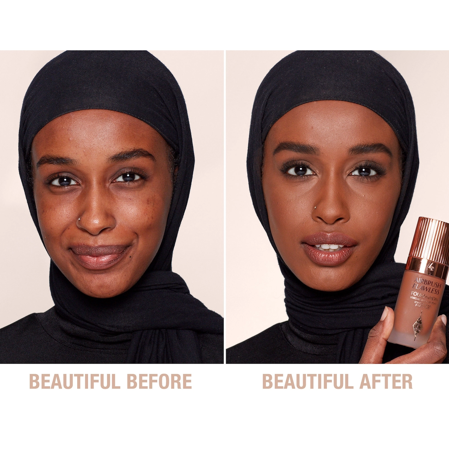 Charlotte Tilbury Airbrush Flawless Longwear Foundation 14 Warm - Deep Skin with Warm Undertones - Image 3