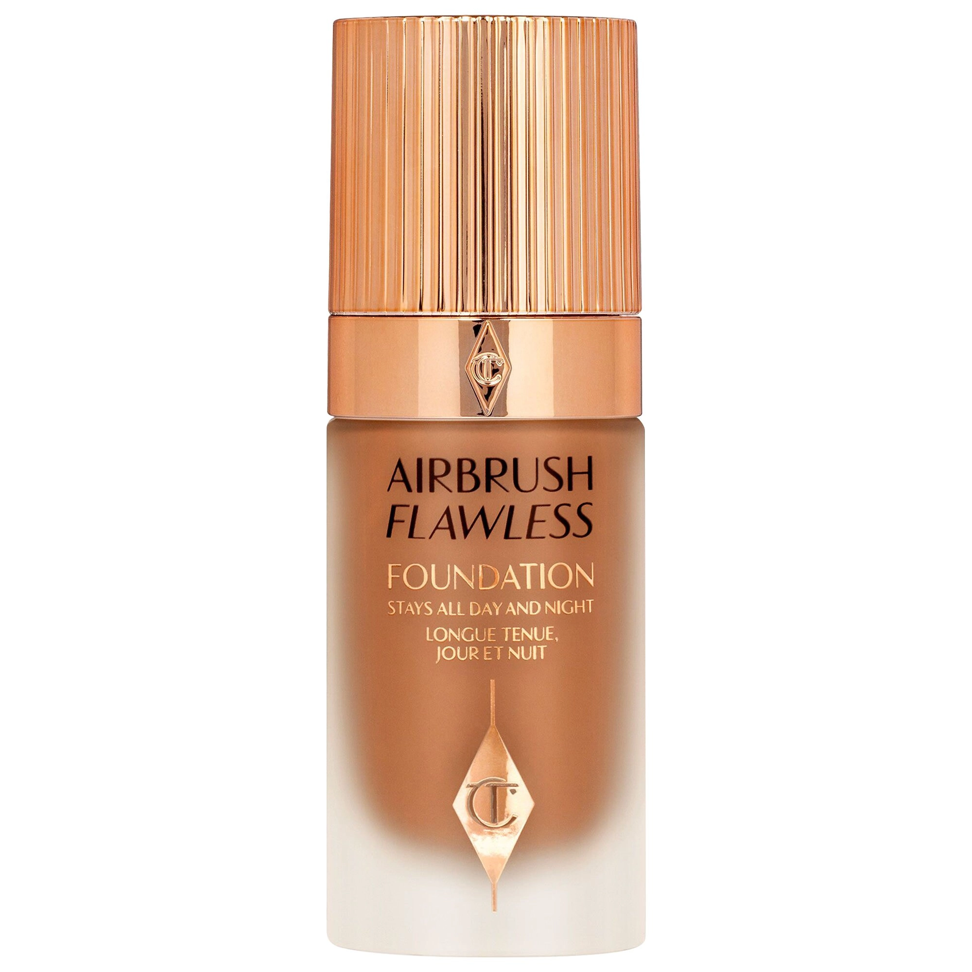Charlotte Tilbury Airbrush Flawless Longwear Foundation 14 Warm - Deep Skin with Warm Undertones