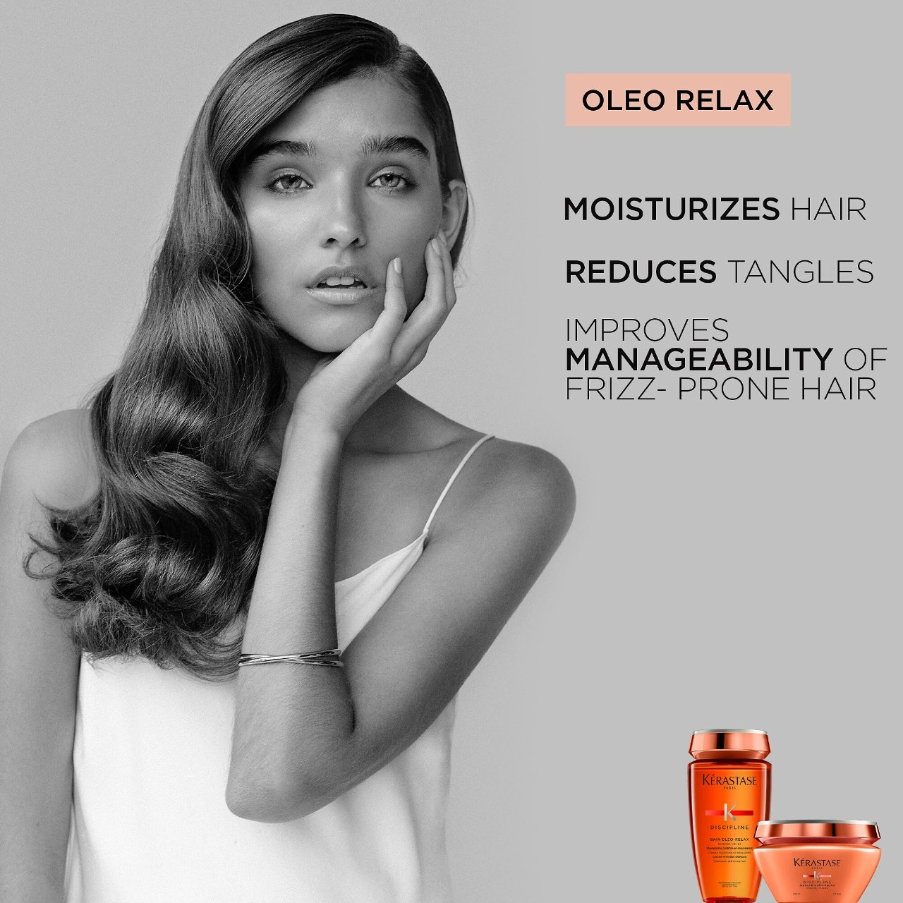 Kérastase Discipline Oleo-Relax Anti-Frizz Shampoo 8.5 oz/250 mL for Damage, Frizz, Coily Hair, Dryness, Curly Hair, Wavy Hair - Image 4
