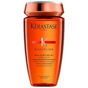Kérastase Discipline Oleo-Relax Anti-Frizz Shampoo 8.5 oz/250 mL for Damage, Frizz, Coily Hair, Dryness, Curly Hair, Wavy Hair
