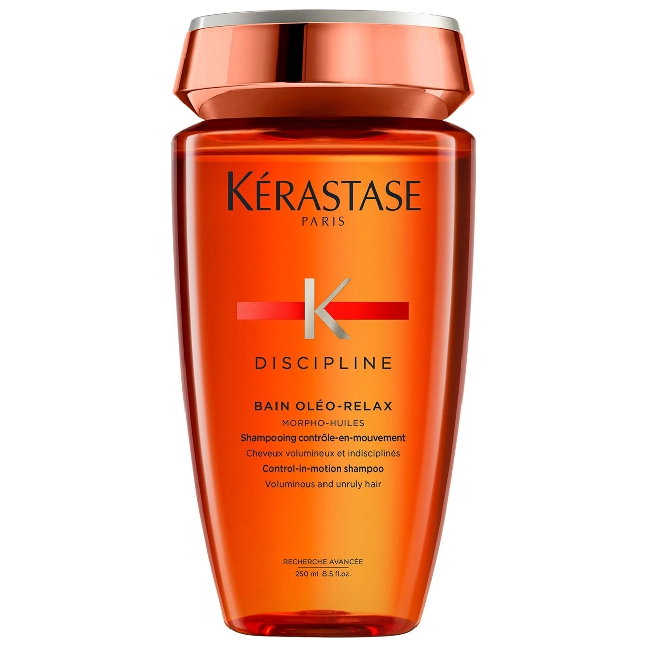 Kérastase Discipline Oleo-Relax Anti-Frizz Shampoo 8.5 oz/250 mL for Damage, Frizz, Coily Hair, Dryness, Curly Hair, Wavy Hair