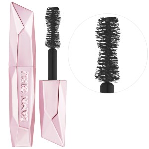 Too Faced Mini Damn Girl! 24-Hour Mascara Size: 0.20 oz/5.9 mL Vegan Volumizing Lengthening Curling Cruelty-Free