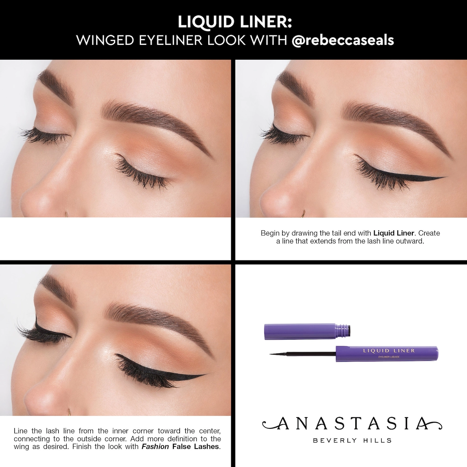 Anastasia Beverly Hills Liquid Liner 0.08 oz/2.4 mL - True Black Matte - Image 2