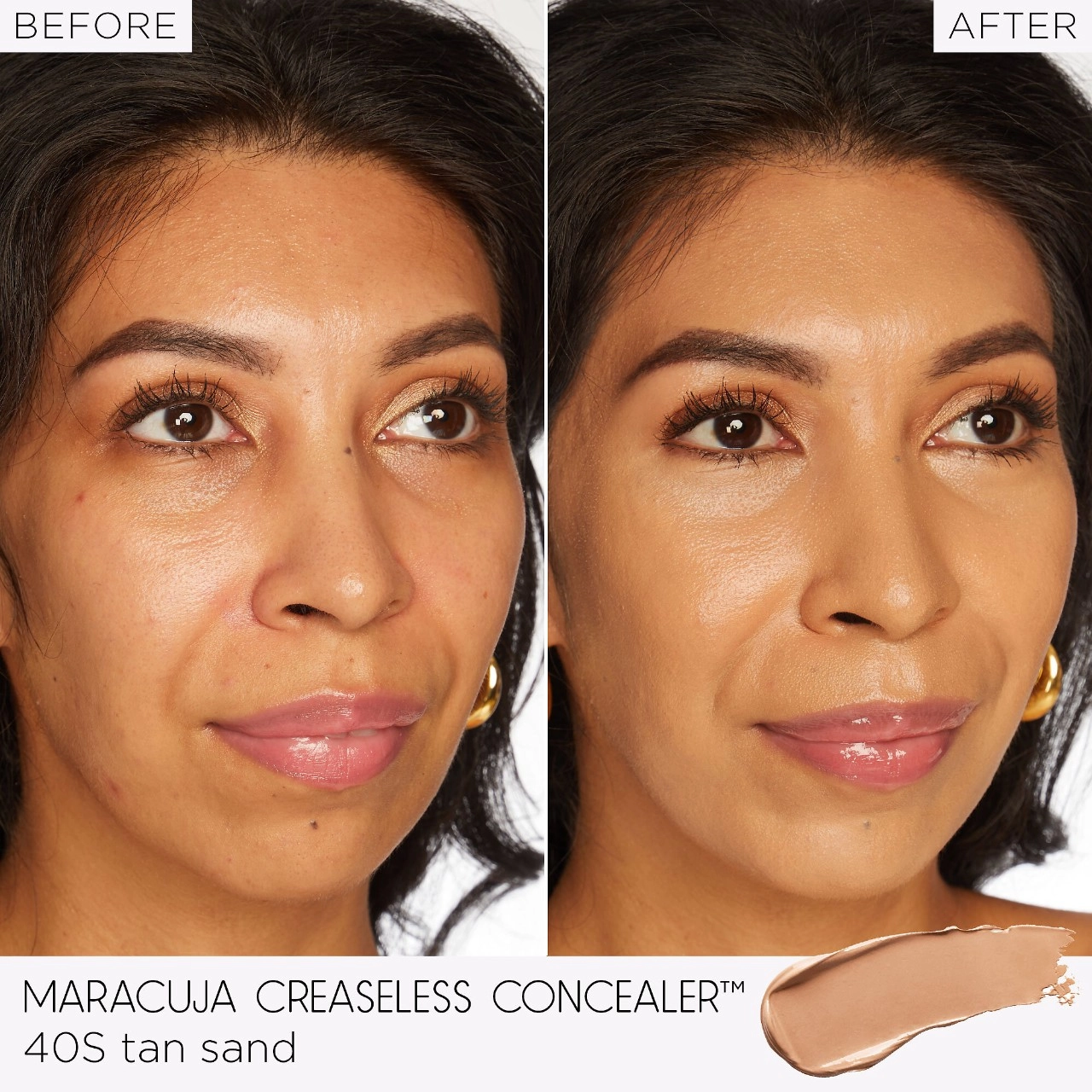 Tarte Mini Maracuja Creaseless Concealer Color 40S Tan Sand - Tan Skin with Yellow Undertones Vegan - Image 7
