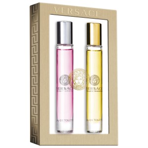 Versace Bright Crystal & Yellow Diamond Duo 0.34 oz/ 10 mL Limited Edition Eau de Parfum Set