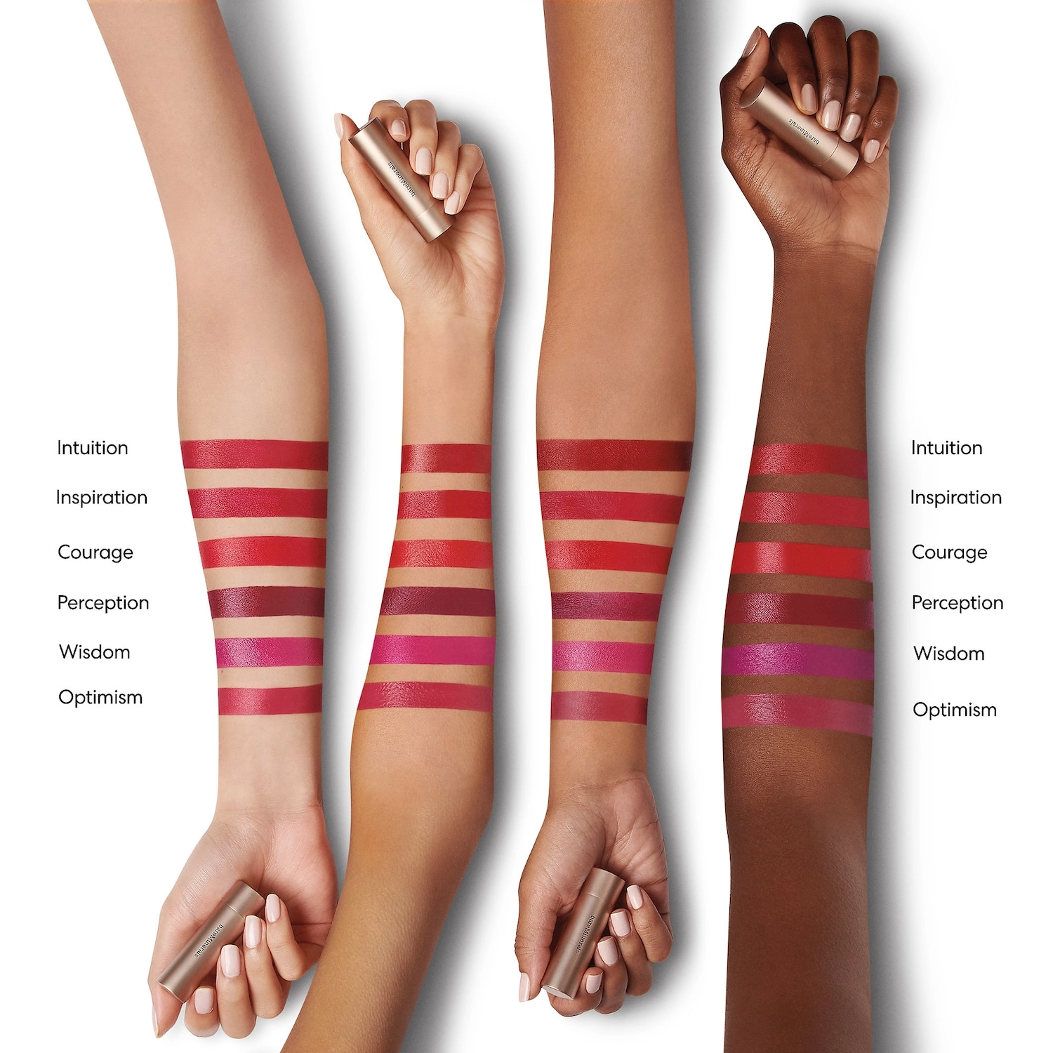 bareMinerals Mineralist Hydra-Smoothing Lipstick - Grace Satin Finish Nude Pink Vegan - Image 5