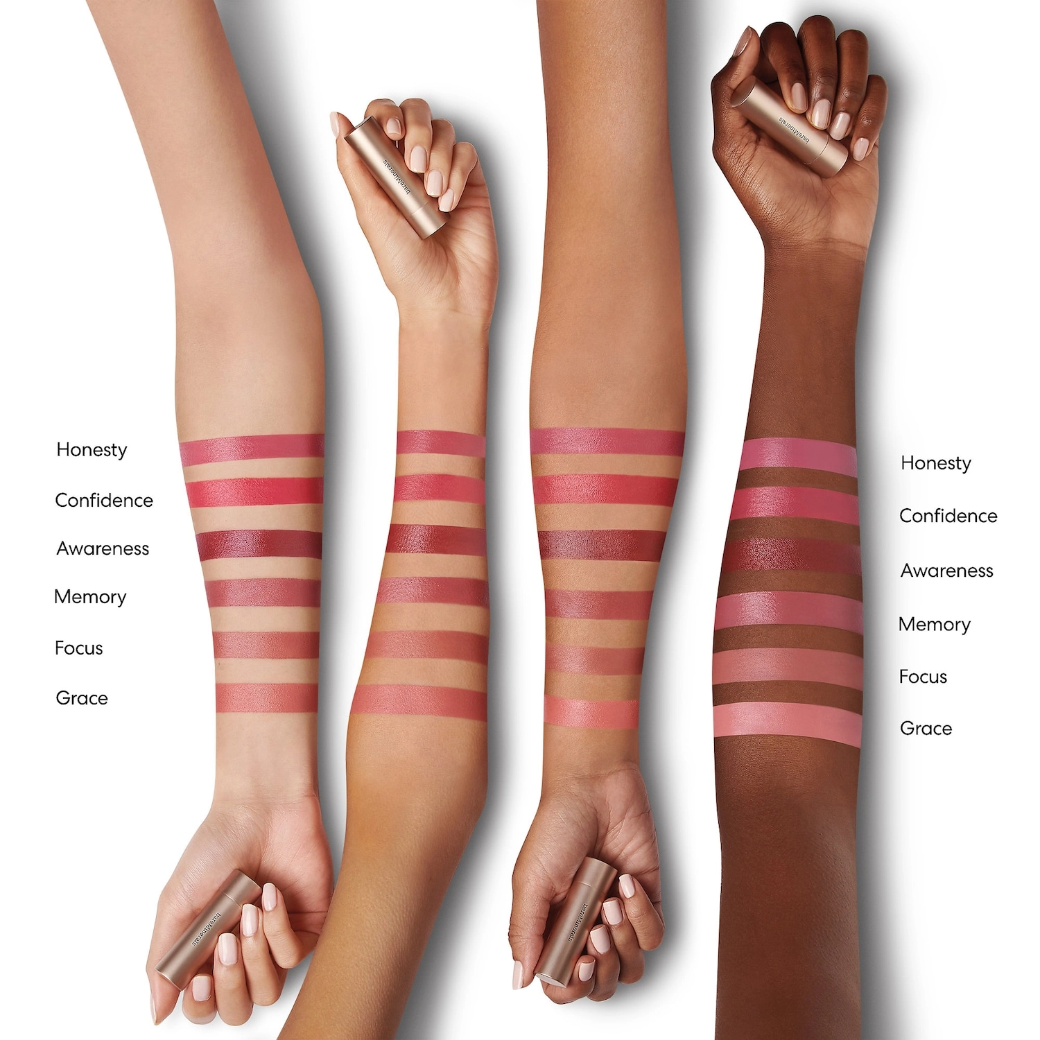 bareMinerals Mineralist Hydra-Smoothing Lipstick Color: Intuition - Brick Red - Image 3