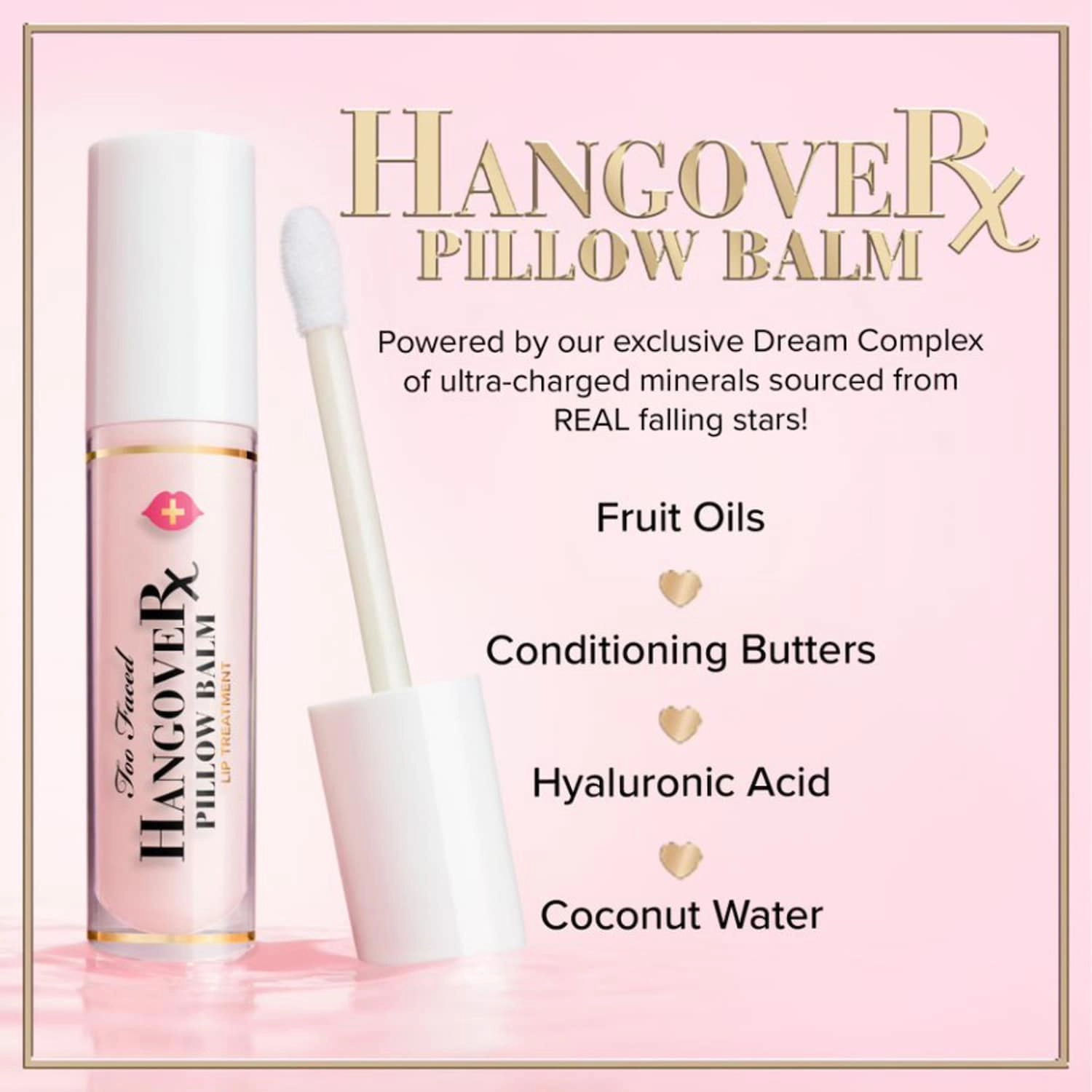 Too Faced Hangover Pillow Balm Ultra-Hydrating Lip Balm Color: Original - Image 4