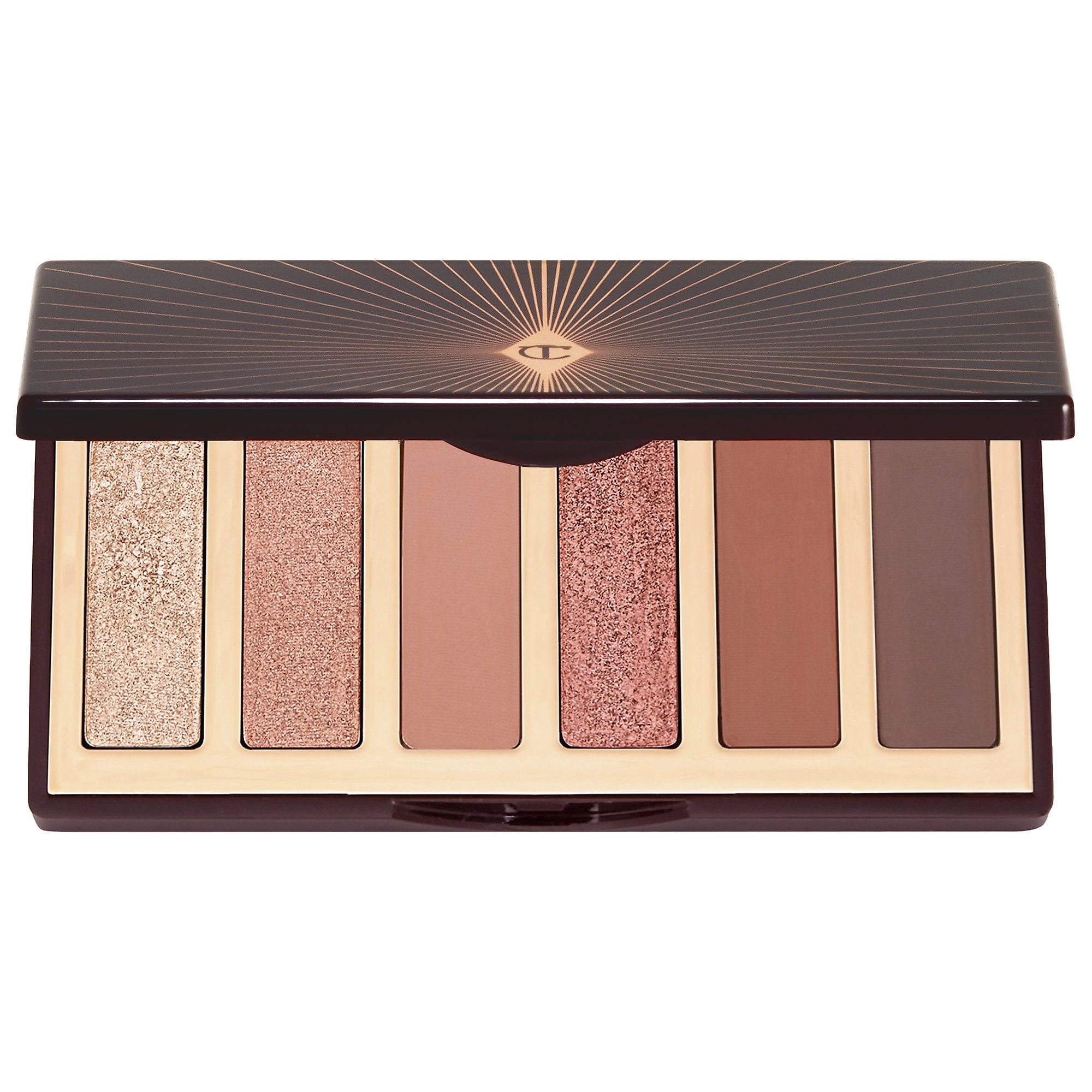 Charlotte Tilbury Darling Eyeshadow Palette 0.19 oz/5.4g Bronze, Pink, Terracotta, Brown Shades