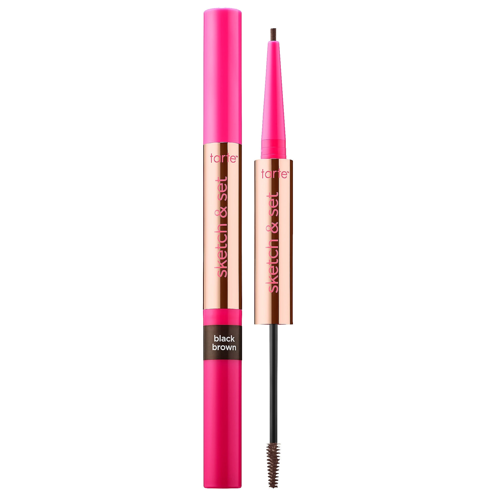 Tarte Sketch & Set™ Brow Pencil and Tinted Gel in Black Brown
