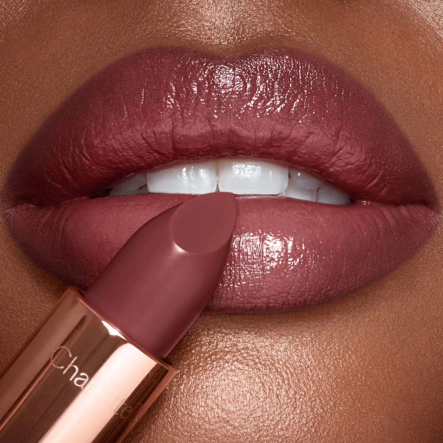 Charlotte Tilbury Matte Revolution Lipstick in Pillow Talk Intense - Berry Rose - Image 3