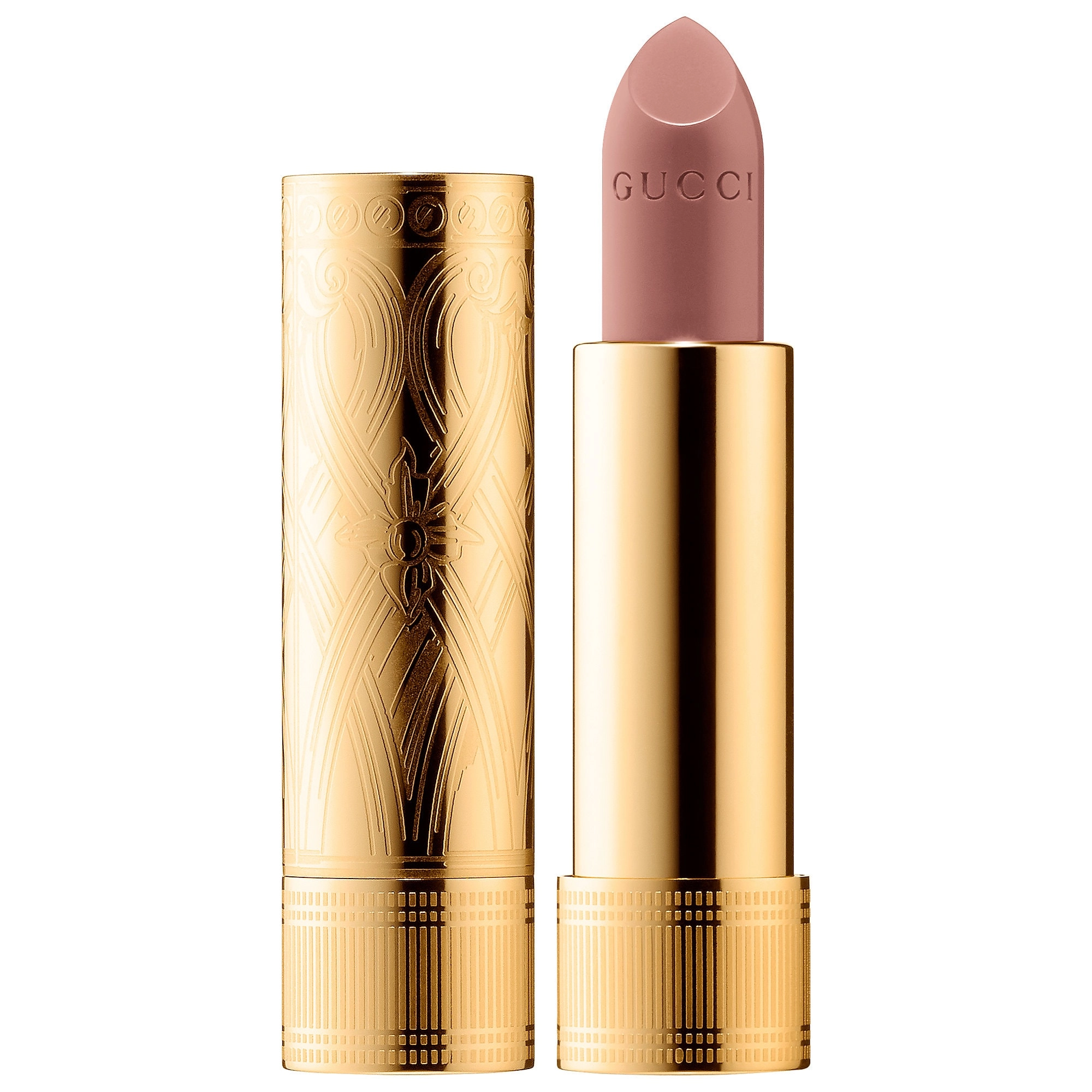 Gucci Long Lasting Satin Lipstick Color: 102 Lorna Dune - Rosewood Dune Satin