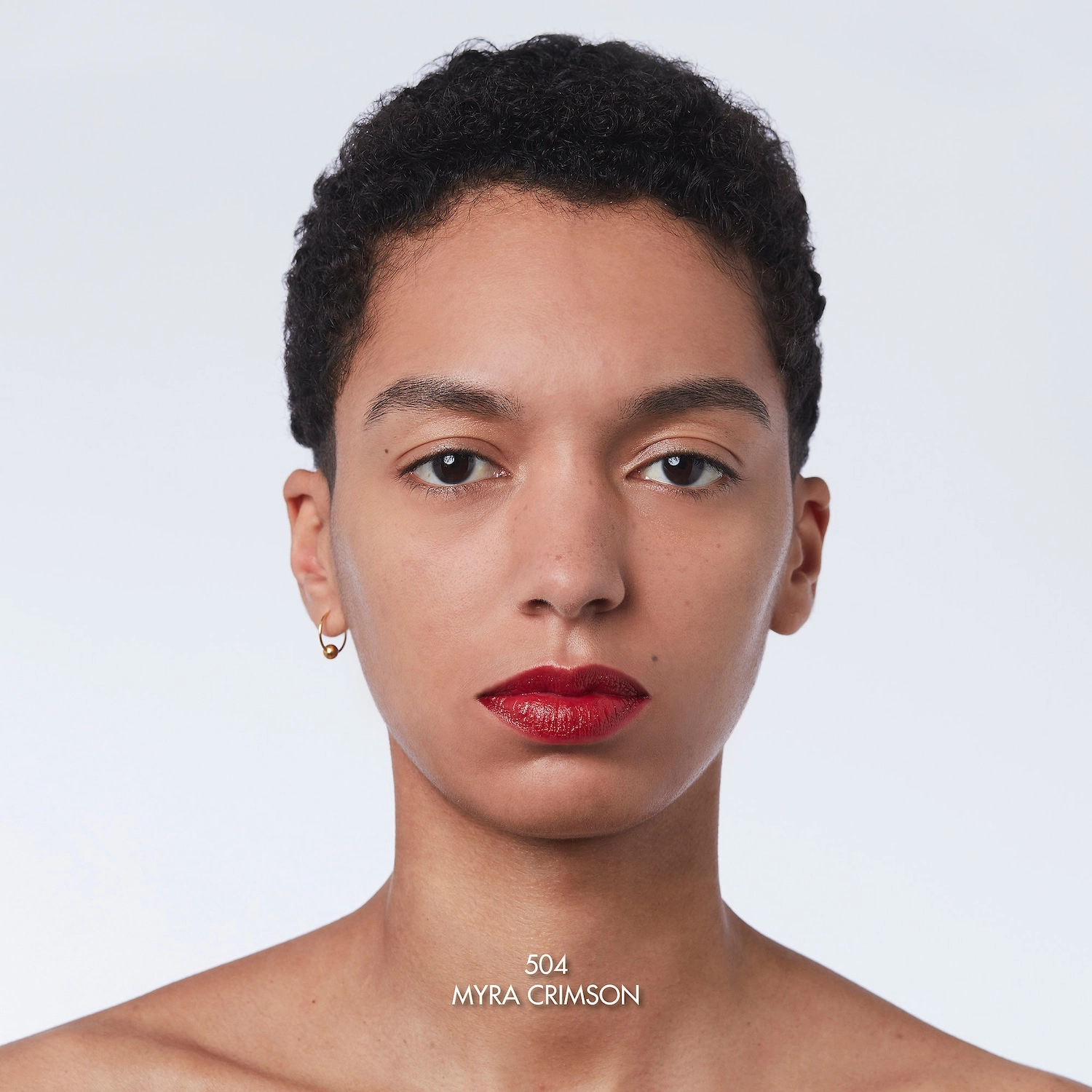 Gucci Long Lasting Satin Lipstick 504 Myra Crimson - Crimson Red Satin - Image 6