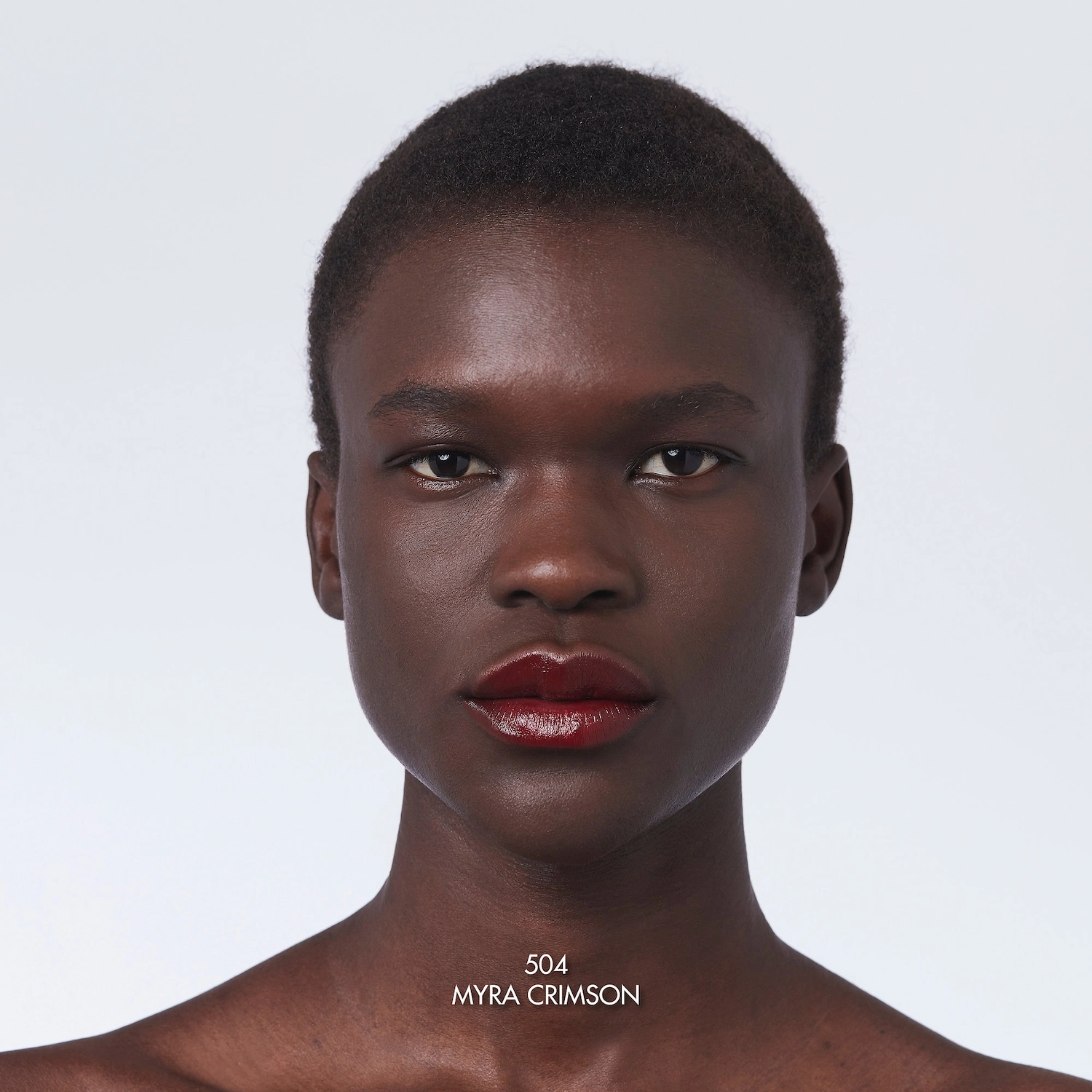 Gucci Long Lasting Satin Lipstick 504 Myra Crimson - Crimson Red Satin - Image 5