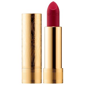 Gucci Long Lasting Satin Lipstick 504 Myra Crimson - Crimson Red Satin