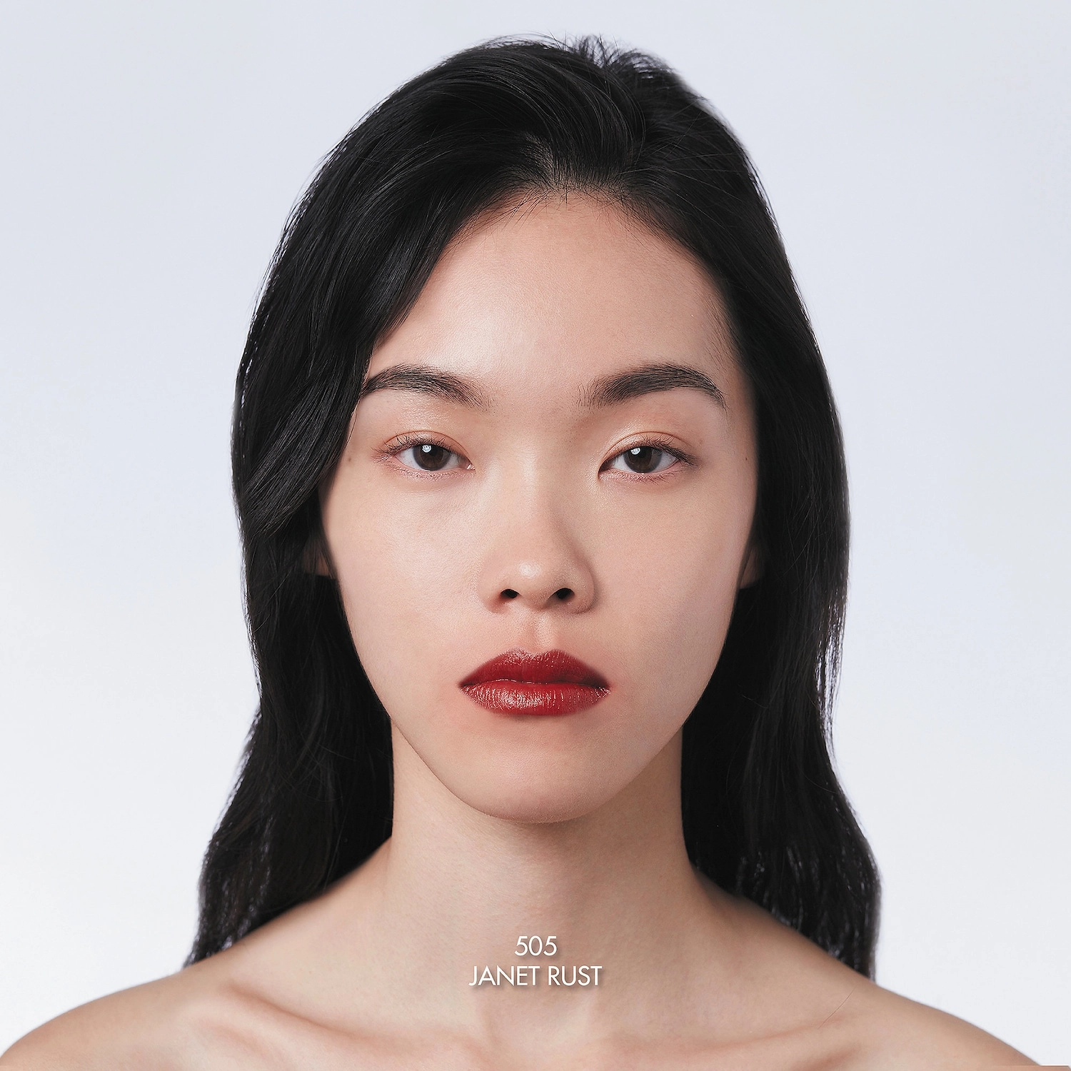 Gucci Long Lasting Satin Lipstick Color: 505 Janet Rust - Rusty Red Satin - Image 6