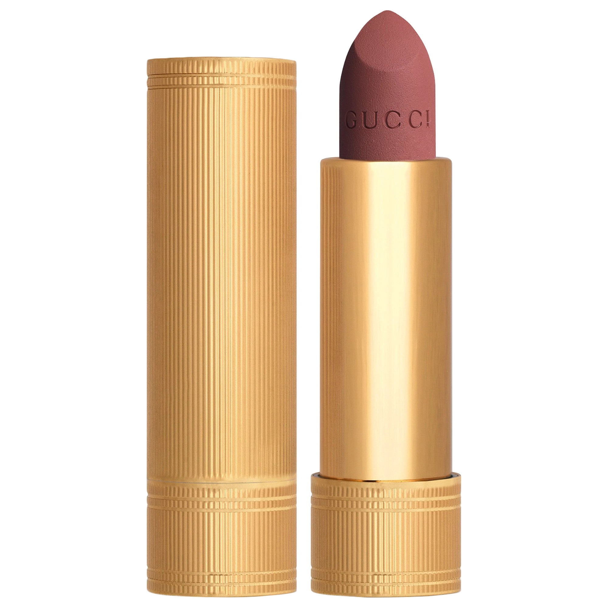 Gucci Velvet Matte Lipstick Color: 201 The Painted Veil - Rosewood
