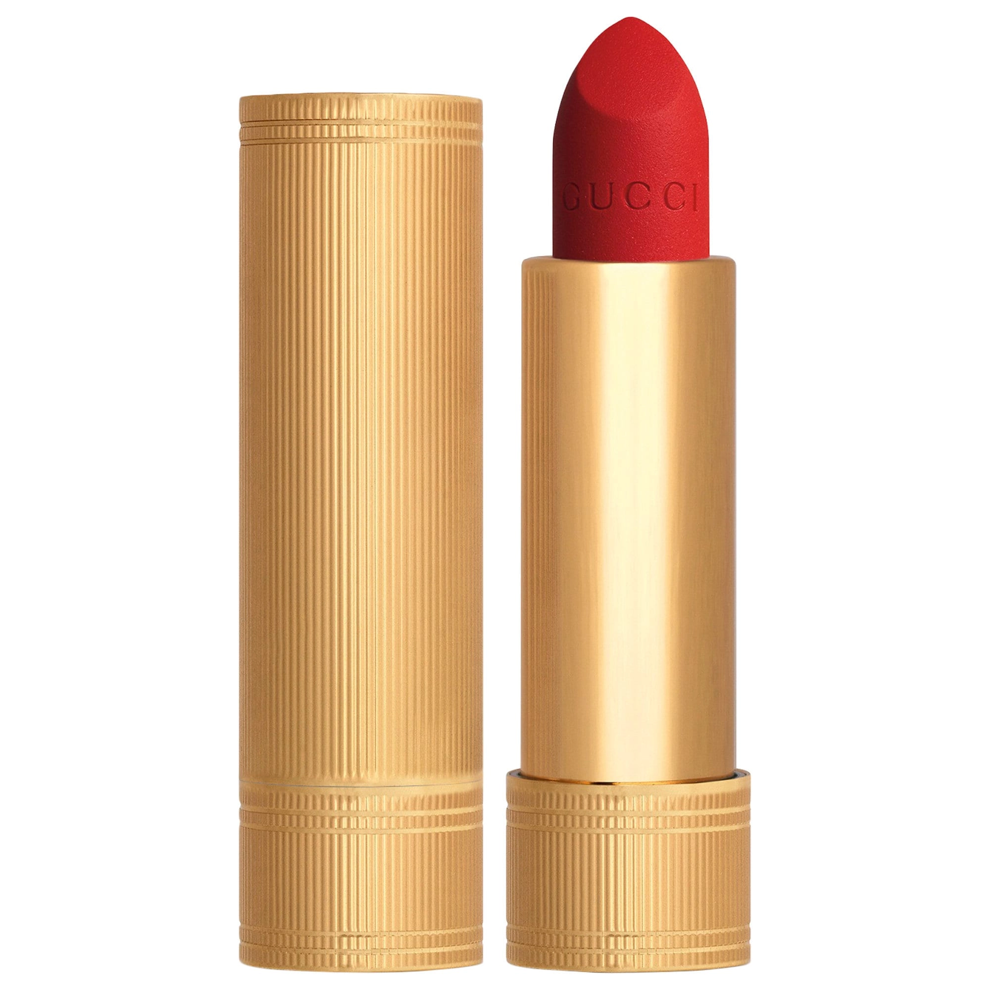 Gucci Velvet Matte Lipstick Color: 500 Odalie Red - Vivid Red