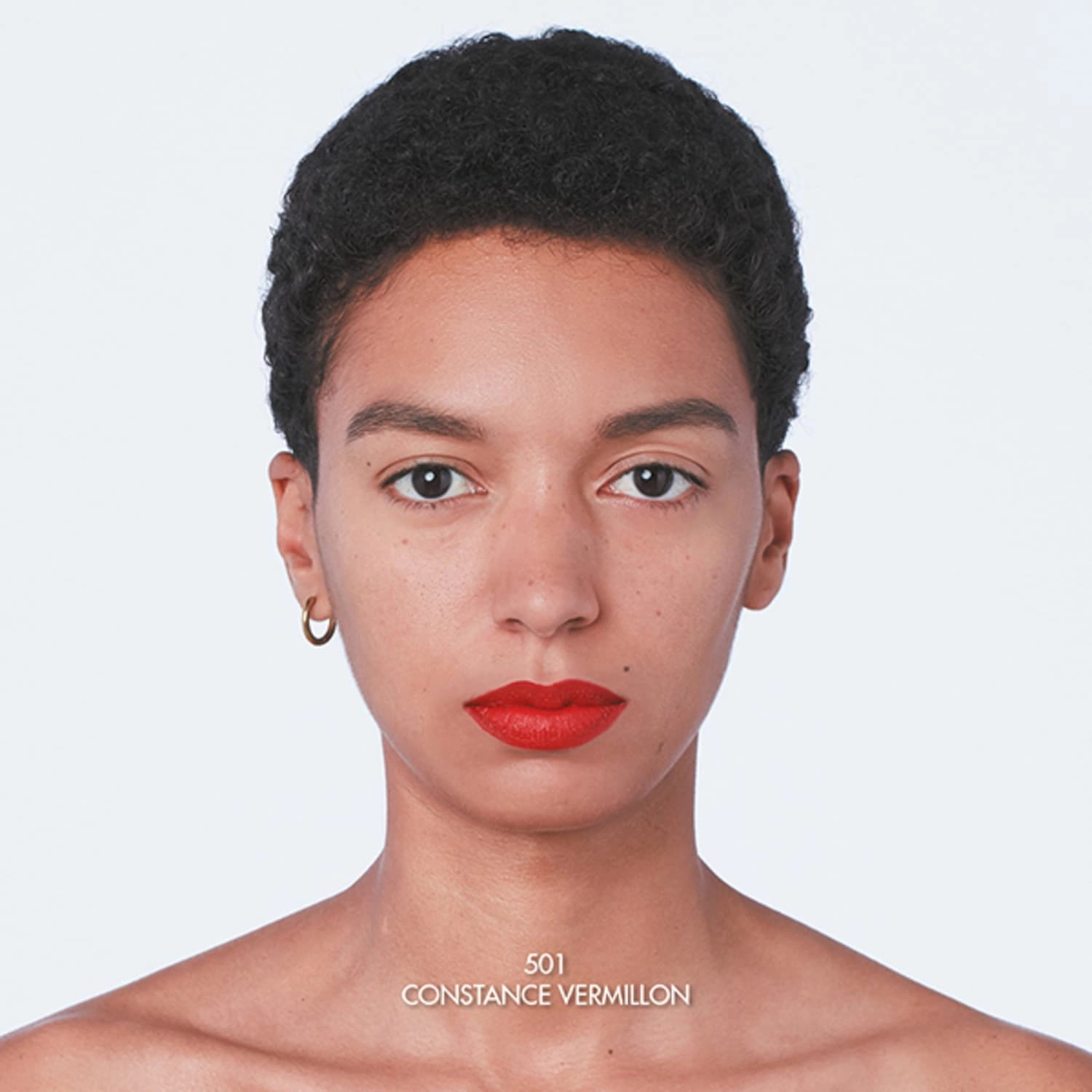 Gucci Velvet Matte Lipstick Color: 501 Constance Vermillon - Vermillon Cream Formula - Image 2