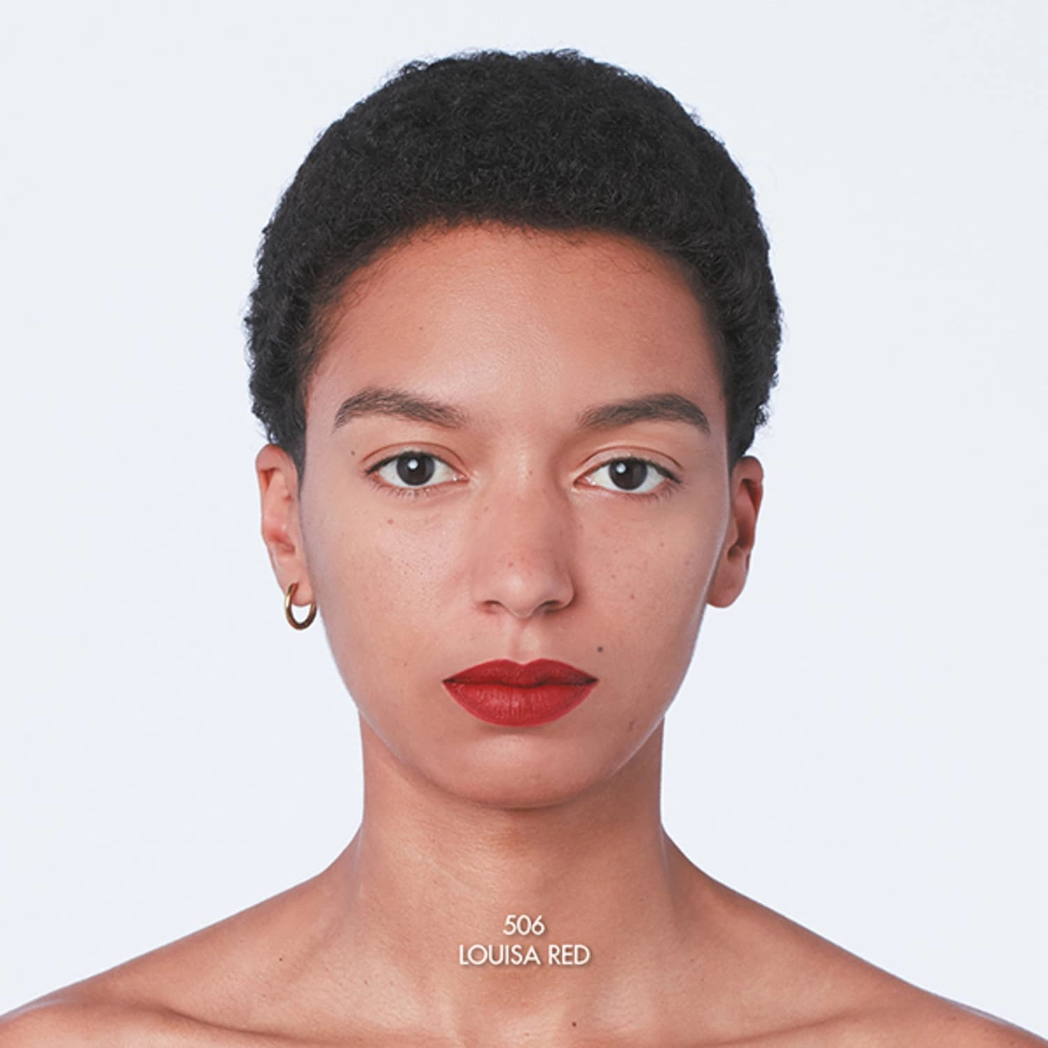 Gucci Velvet Matte Lipstick 506 Louisa Red - Cherry Red Cream Formula - Image 4