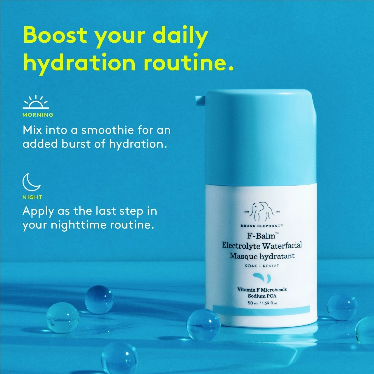 Drunk Elephant F-Balm™ Electrolyte Waterfacial Mask 1.69 oz/50 mL - Image 6