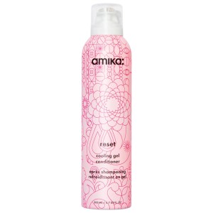 amika Reset Clarifying Gel Conditioner - Pink Clay & Charcoal, Indian Cress Stem Extract, Sea Buckthorn