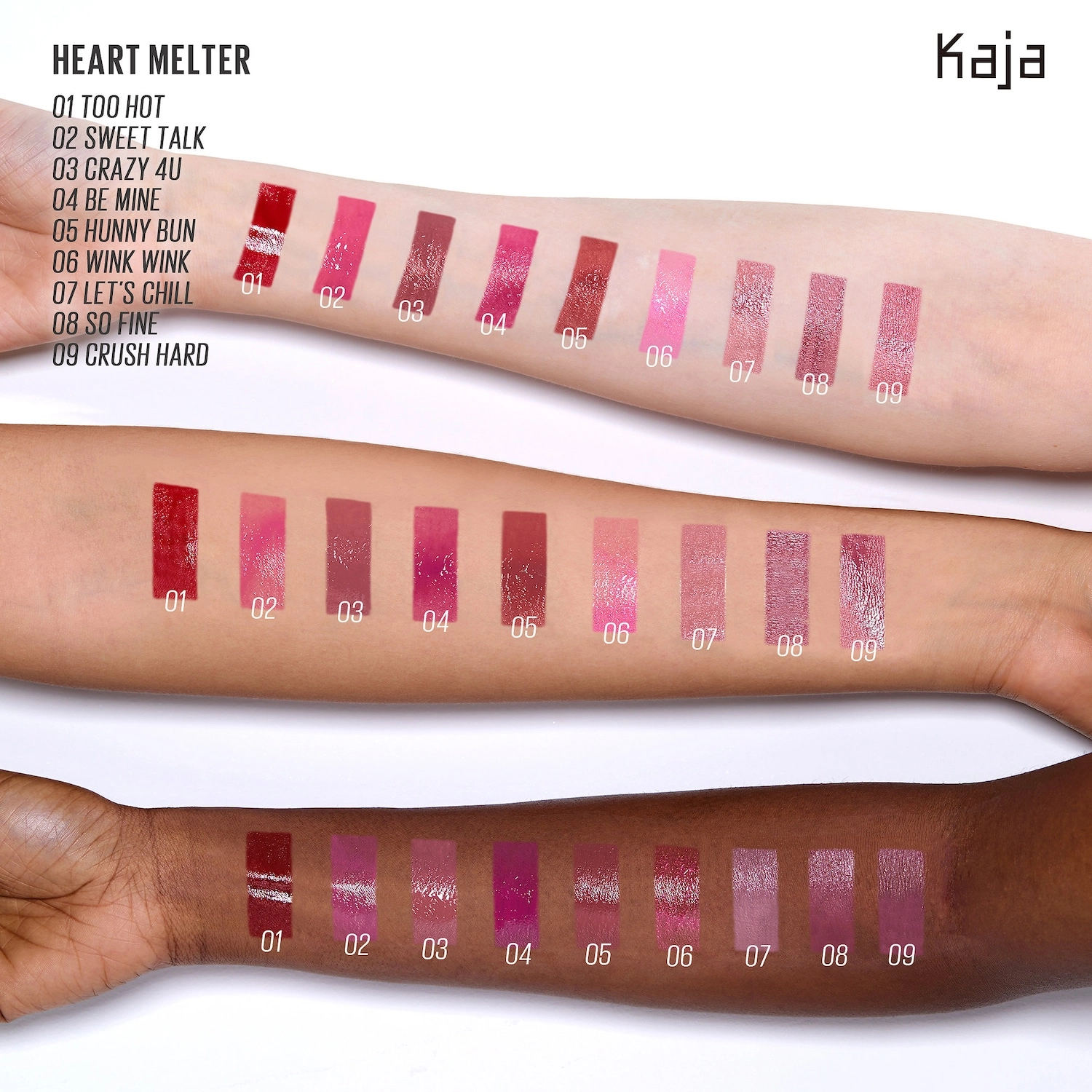 Kaja Heart Melter Lip Gloss Stick 08 So Fine - Blushing Cinnamon Vegan - Image 2