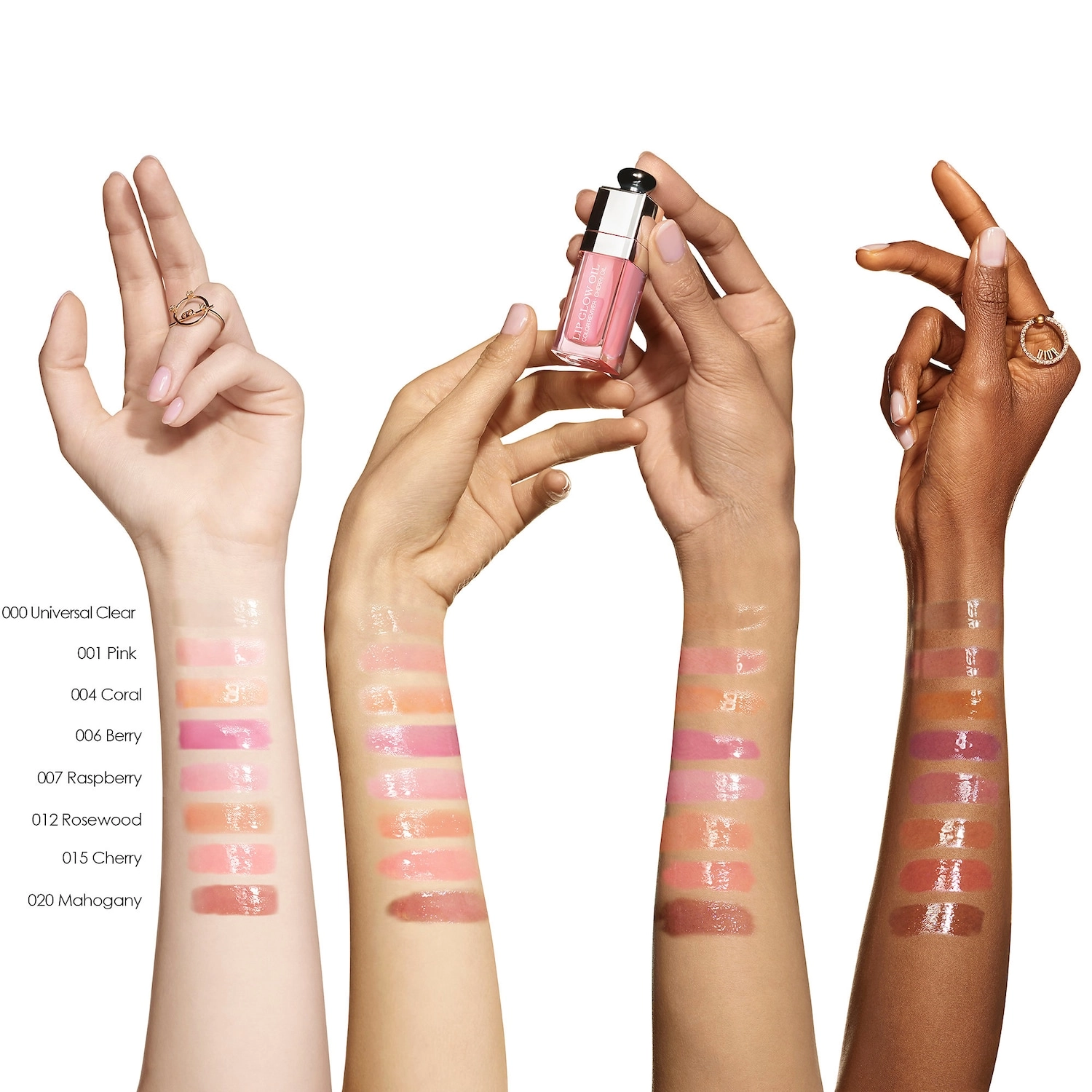 Dior Lip Glow Oil Color: Rosewood - Rosewood High Shine Finish Hydrating - Image 2