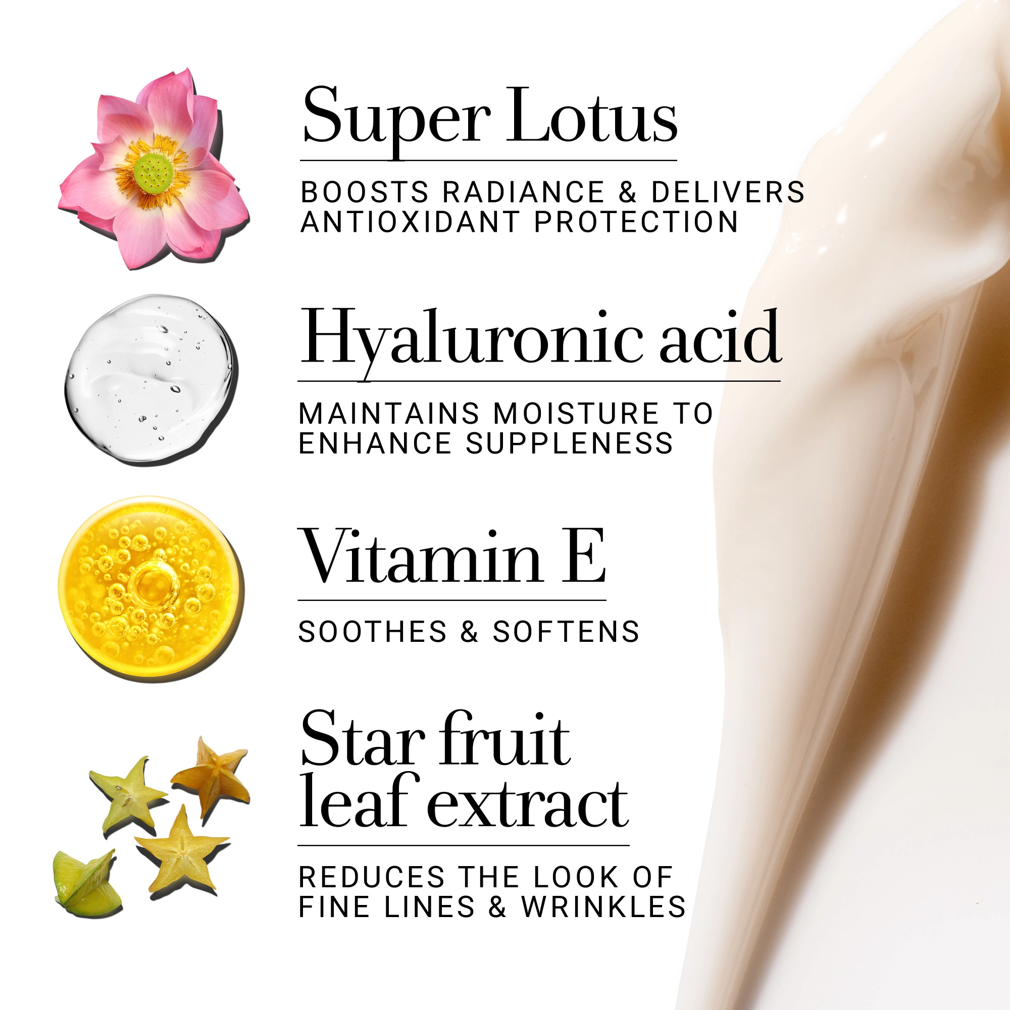 Fresh Lotus Anti-Aging Daily Moisturizer 0.5 oz/15 mL Hyaluronic Acid - Image 5