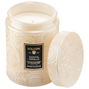 VOLUSPA Santal Vanille Glass Jar Candle 5.5 oz/156g Warm & Spicy Scent