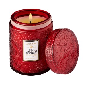 VOLUSPA Mini Goji & Tarocco Orange Glass Candle 5.5 oz/156g 1-Wick Fresh Scent
