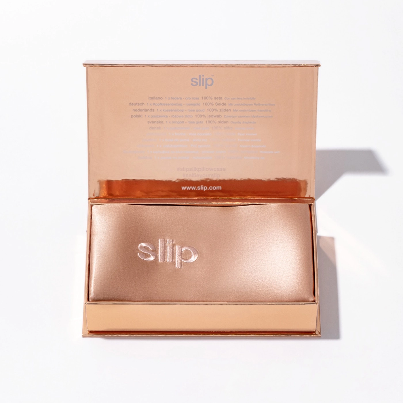Slip Silk Pillowcase - Standard/Queen Color: Rose Gold - Image 13