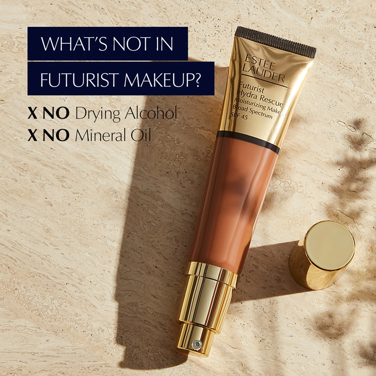 Estée Lauder Futurist Hydra Rescue Moisturizing Foundation SPF 45 Color: 7N2 Rich Amber - Extra Deep with Warm Golden Undertones - Image 8