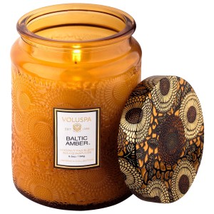 VOLUSPA Baltic Amber Glass Candle 18 oz/ 510 g 1-wick Fresh Scent