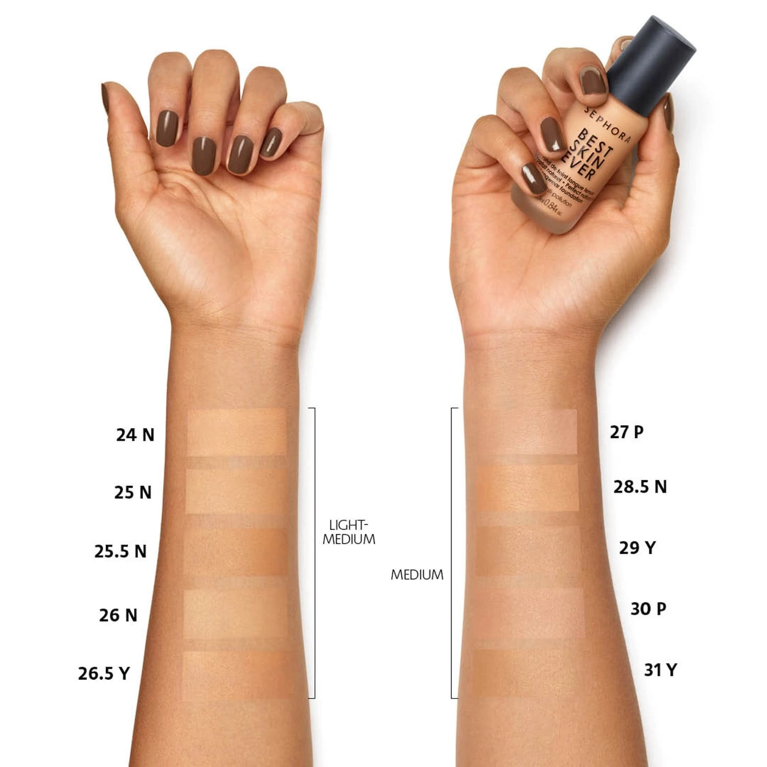 SEPHORA COLLECTION Best Skin Ever Liquid Foundation Natural Finish Hyaluronic Acid Medium Coverage - Image 5