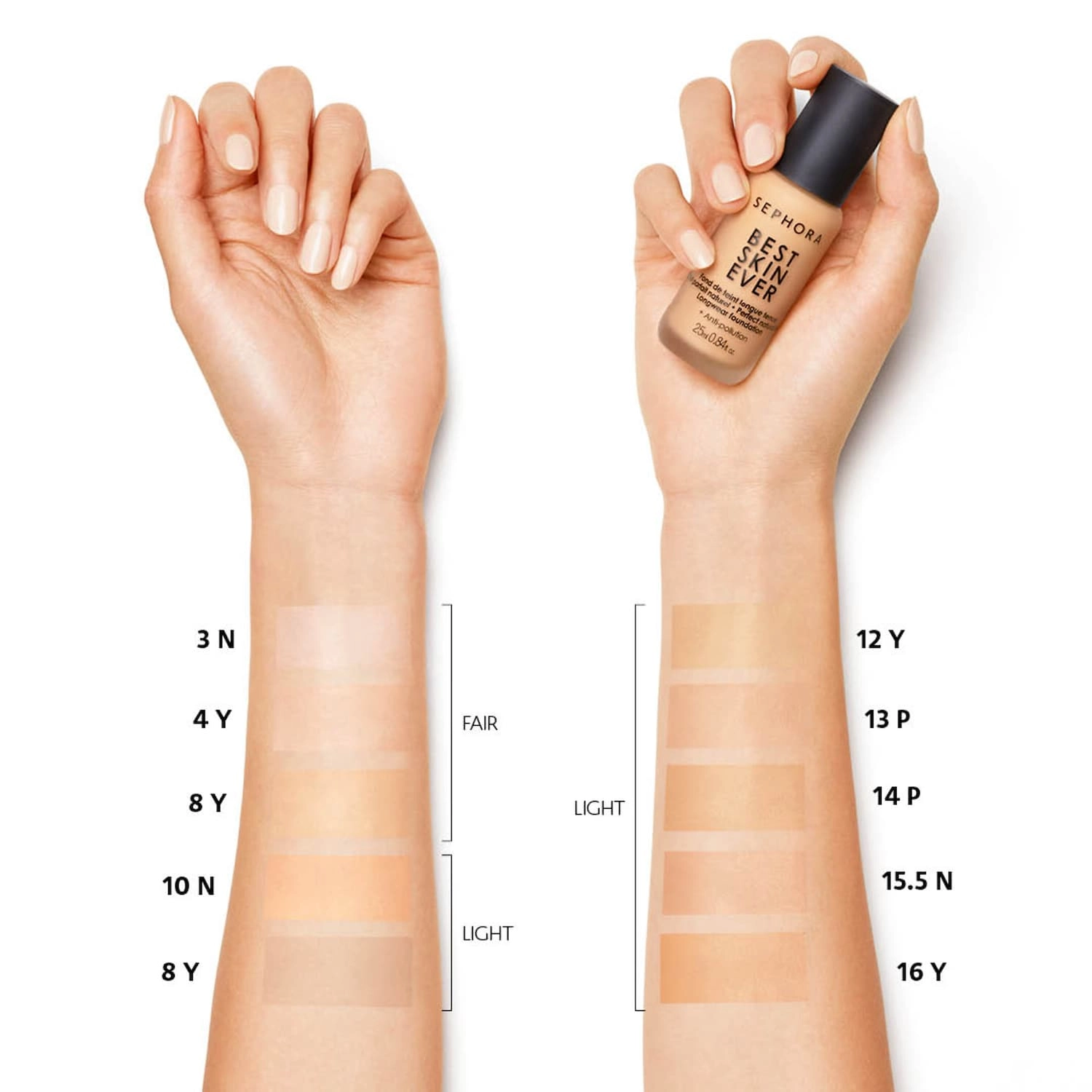 SEPHORA COLLECTION Best Skin Ever Liquid Foundation Medium Coverage Natural Finish - Image 4