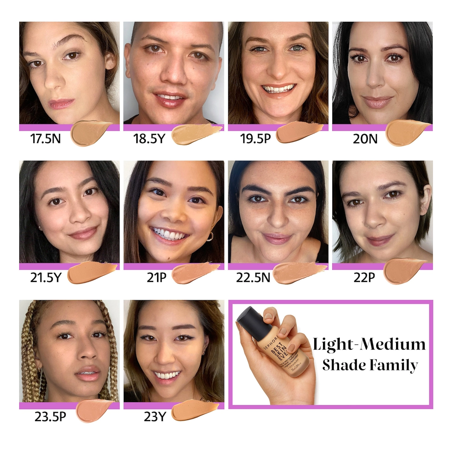 SEPHORA COLLECTION Best Skin Ever Liquid Foundation Natural Finish Hyaluronic Acid Fragrance Free Medium Coverage - Image 3